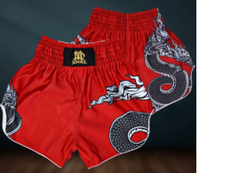 Mongkol “Naga” Muay Thai Shorts BSM08 RED Size M Mongkol “Naga” Muay Thai Shorts BSM08 RED Size M
