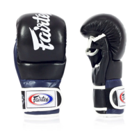 Fairtex  Super Sparring Grappling Gloves  FGV18 Black/Blue  Size M