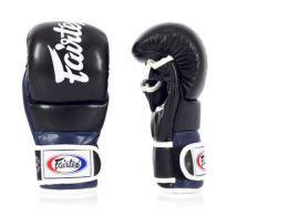 Fairtex Super Sparring Grappling Gloves FGV18 Black/Blue Size M Fairtex Super Sparring Grappling Gloves FGV18 Black/Blue Size M