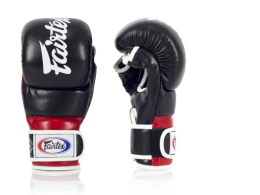 Fairtex Super Sparring Grappling Gloves FGV18 Black/Red Size L Fairtex Super Sparring Grappling Gloves FGV18 Black/Red Size L