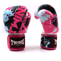 Twins FBGVL3-61 Candy Pink White Muay Thai Boxing Gloves 