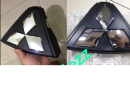 Set of 2 Emblem Logo Tiga Berlian Glass Asli Mitsubishi All New Pajero Sport