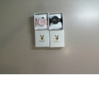 Set of 2 mechanical wristwatches, pink and black PlayBoy