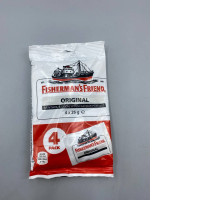 Fisherman's Friend Original Extra Strong Menthol & Eucalyptus Flavour Pastilles, with each individual pack weighing 25 grams. Fisherman's Friend Original Extra Strong Menthol & Eucalyptus Flavour Pastilles, with each individual pack weighing 25 grams.
