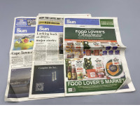 Set of 3 The Sun newspaper