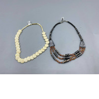 Set of 2 Handmade beaded necklace