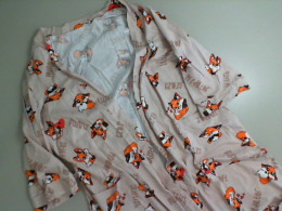 Women's dressing gown with a belt