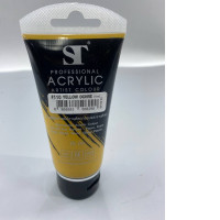ST Professional Artist Acrylic Paint, 75 ml, shade #110 Oak Yellow.
