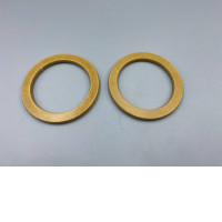 Set of 2 brass washers or friction rings,