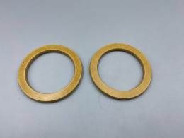Set of 2 brass washers or friction rings,