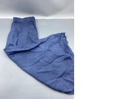 These wide-leg blue linen trousers seem to pair well with INC International Concepts' tropical blue chambray trousers.