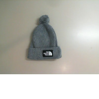 Gray knitted hat