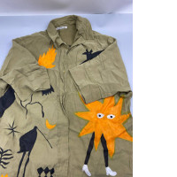 Brown short-sleeved shirt