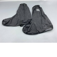These black rain shoe covers are designed to be worn over regular shoes.