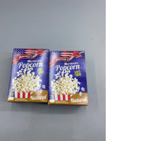 Set of 2  American Garden Microwave Popcorn in the "Natural" flavor. 