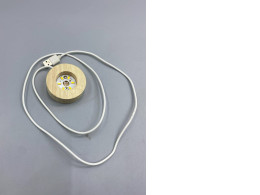 wooden LED light base designed for illuminating glass spheres or crystal balls. 