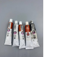 Set of 5 Tubes of makeup for Marie's theatrical performances; professional makeup products used for stage shows.