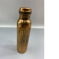 Hand-forged copper water bottle for drinking. Hand-forged copper water bottle for drinking.