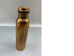 Hand-forged copper water bottle for drinking. Hand-forged copper water bottle for drinking.