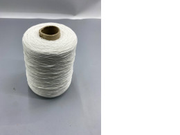 white industrial cone of Polypropylene filler yarn, commonly used for cable wire filling and wrapping. 