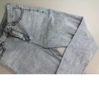 Gray women's jeans