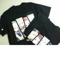 Set of 2 black t-shirts with appliques