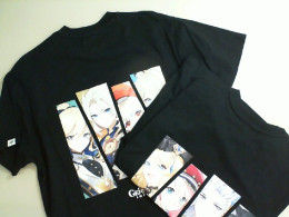 Set of 2 black t-shirts with appliques