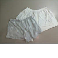 Set of 2 fabric shorts
