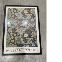  framed wall art poster featuring a floral print design by William Morris. 