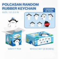 Set Polcasan Random Rubber Keychain
