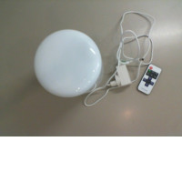 Table lamp with cable and remote control