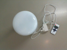 Table lamp with cable and remote control