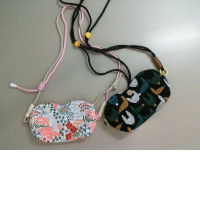 Set of 2 fabric cases for glasses