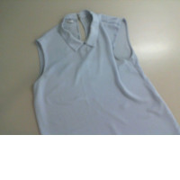 Light blue sleeveless women's blouse Light blue sleeveless women's blouse