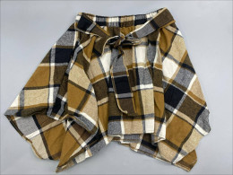  Cupshe Women's Brown Plaid Handkerchief Hem Skirt. 