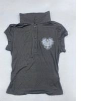 Black polo shirt with collar