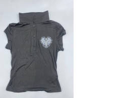 Black polo shirt with collar