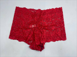 Red lace women's panties