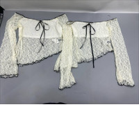 Set of 2 Lace crop top with bow detail from H&M. Set of 2 Lace crop top with bow detail from H&M.