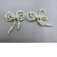 Set of 2 Women's beaded bow hair clip