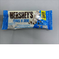  Hershey's Cookies 'n' Creme bar, which is a white chocolate