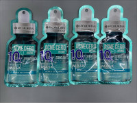 Set of 4  Rojukiss Acne Cero Biome 10X Intensive Masks, designed to control acne and oil. 