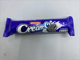 Jack 'n Jill Cream-O Chocolate Sandwich Cookies filled with vanilla cream. 