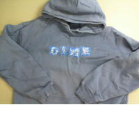 Purple sweater with a hood