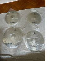 Set of 4 metal cymbals for drum kit