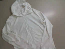 White sports jacket with a hood White sports jacket with a hood