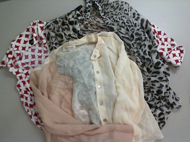 Set of 3 women's blouses, chiffon Set of 3 women's blouses, chiffon