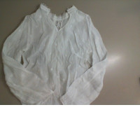 White women's blouse with long sleeves