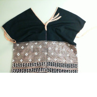Black blouse with embroidery