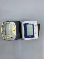 Set of 2 Wrist blood pressure monitors: The one on the left is a Rossmax brand, and the one on the right is an A&D Medical UB-202. Set of 2 Wrist blood pressure monitors: The one on the left is a Rossmax brand, and the one on the right is an A&D Medical UB-202.